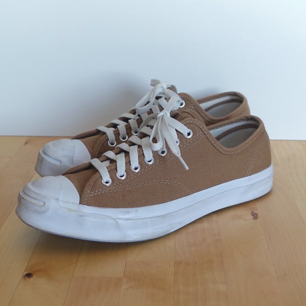 Converse Jack Purcell Low Top Men's Size 8.5 Light Brown Tan Color